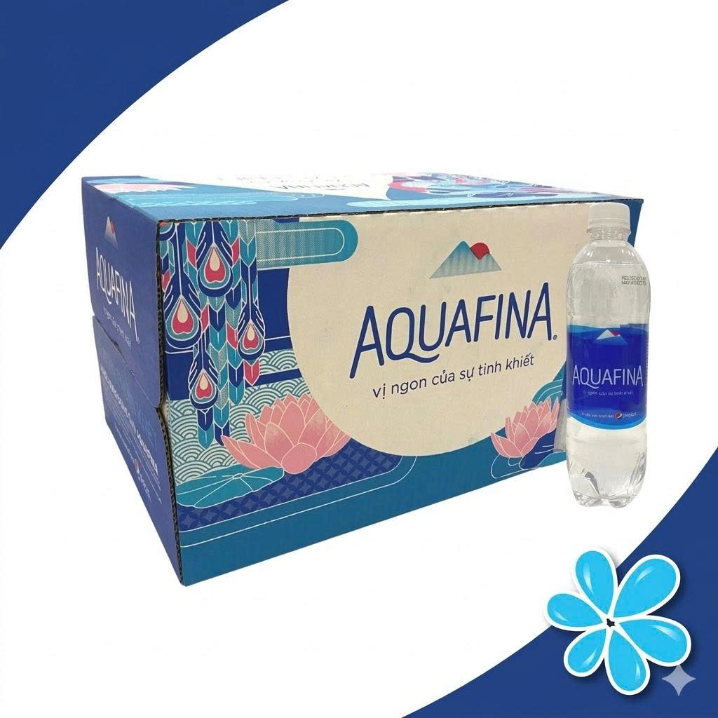 Thùng nước Aquafina 500ml